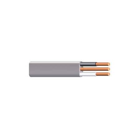 Southwire Non-Metallic Underground Feeder Cable, UF-B, 12 AWG, 2C with Ground C, Gray, Nylon, Solid, 600V AC 13055955